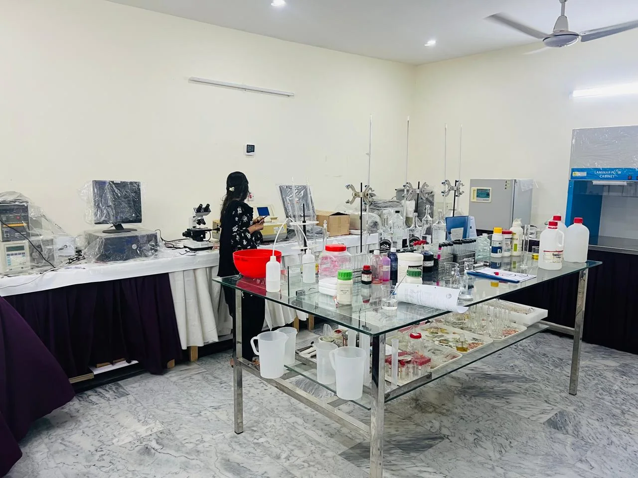 FIPS QC Training Lab – equipment and instruments